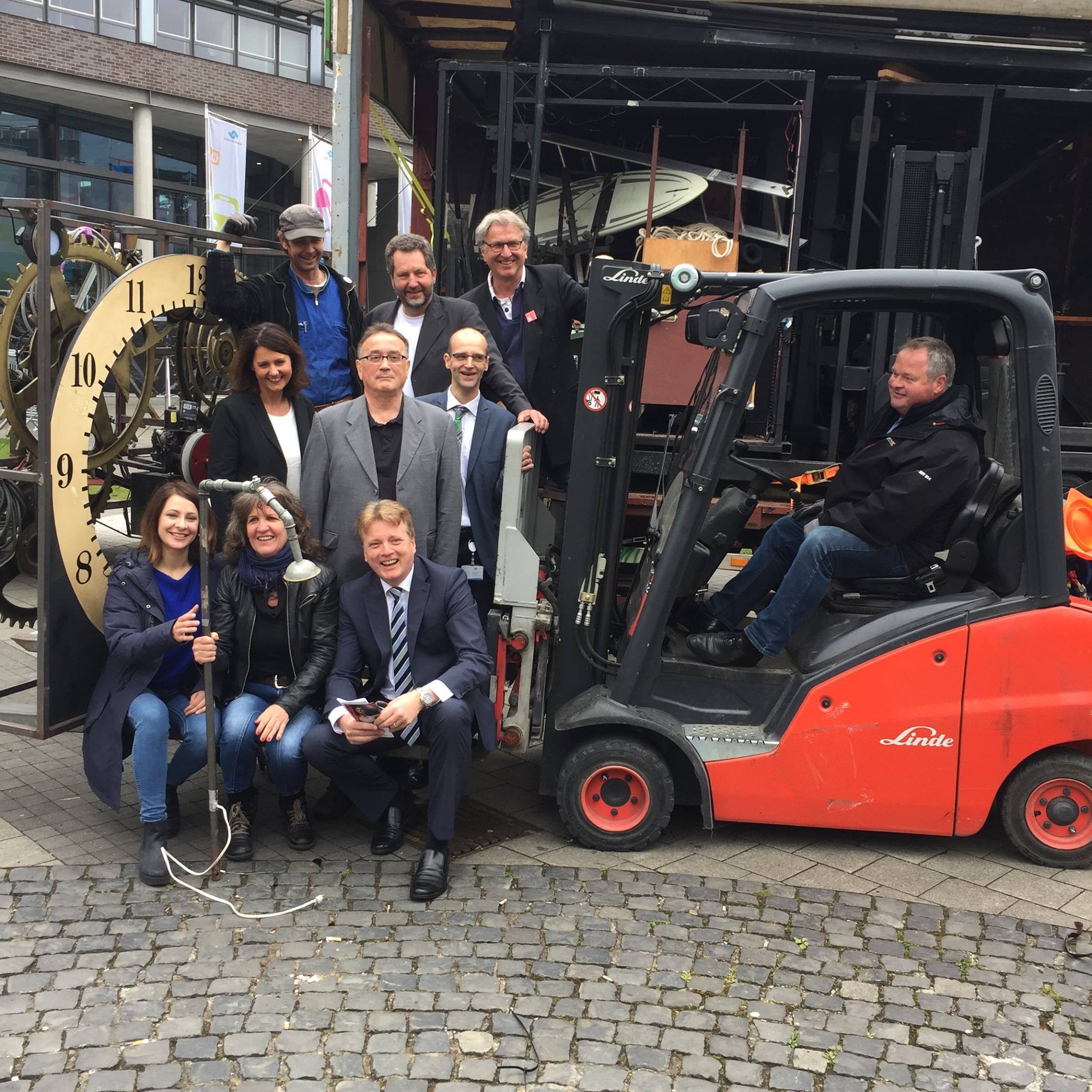 Vorbereitung des Theater Titanick